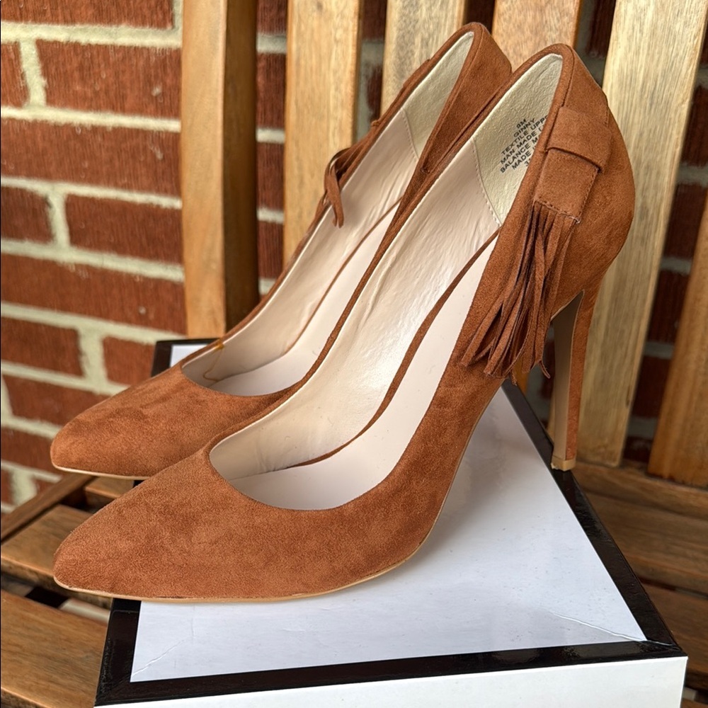Brown Suede Women's Pumps